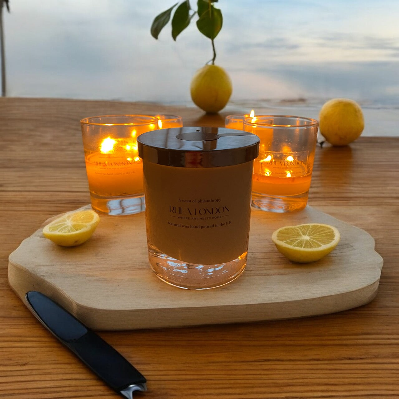 Lemon Eucalyptus Soy Wax Scented Candle