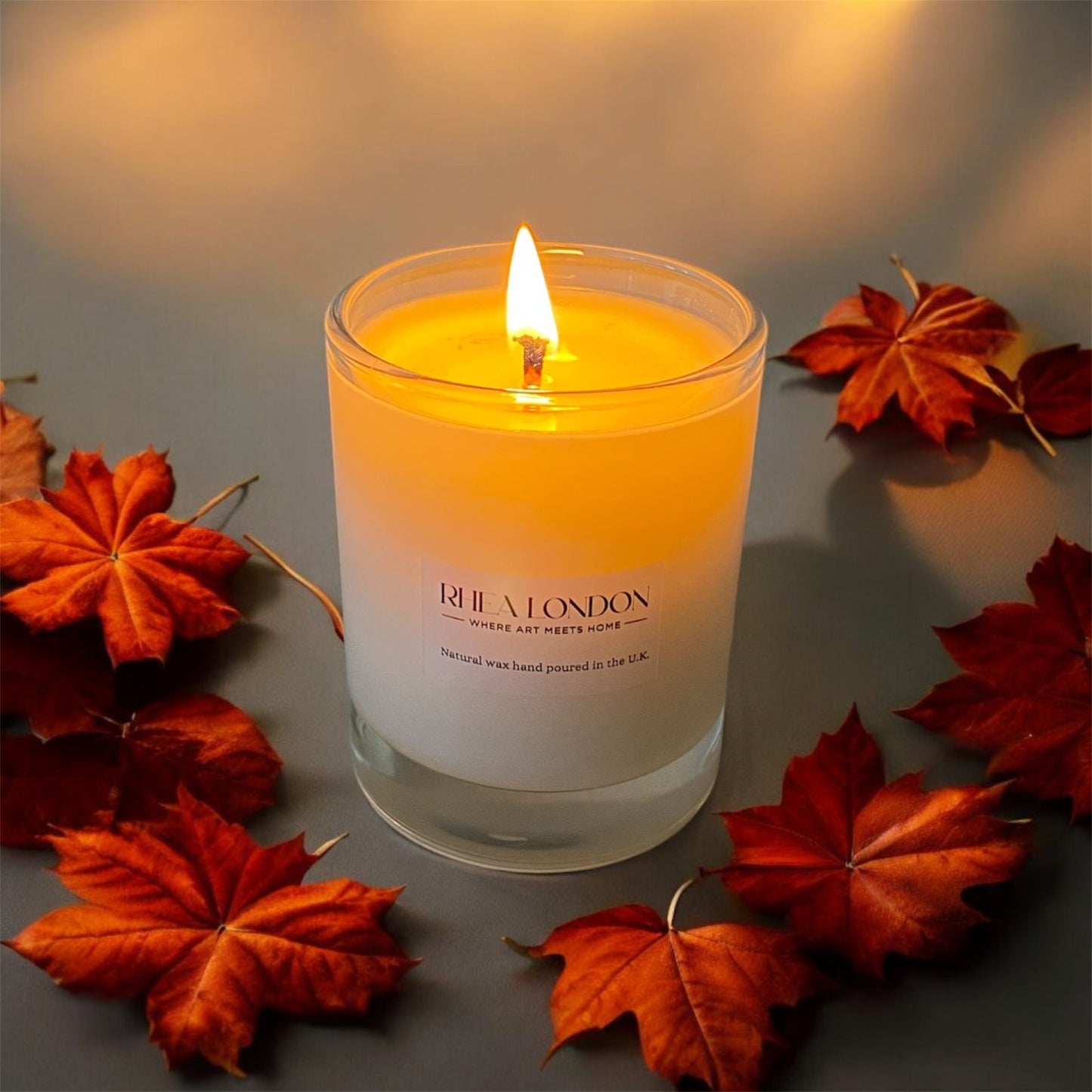 Bergamot & Jasmine & Vanilla & Musk Natural White Wax Scented Candle