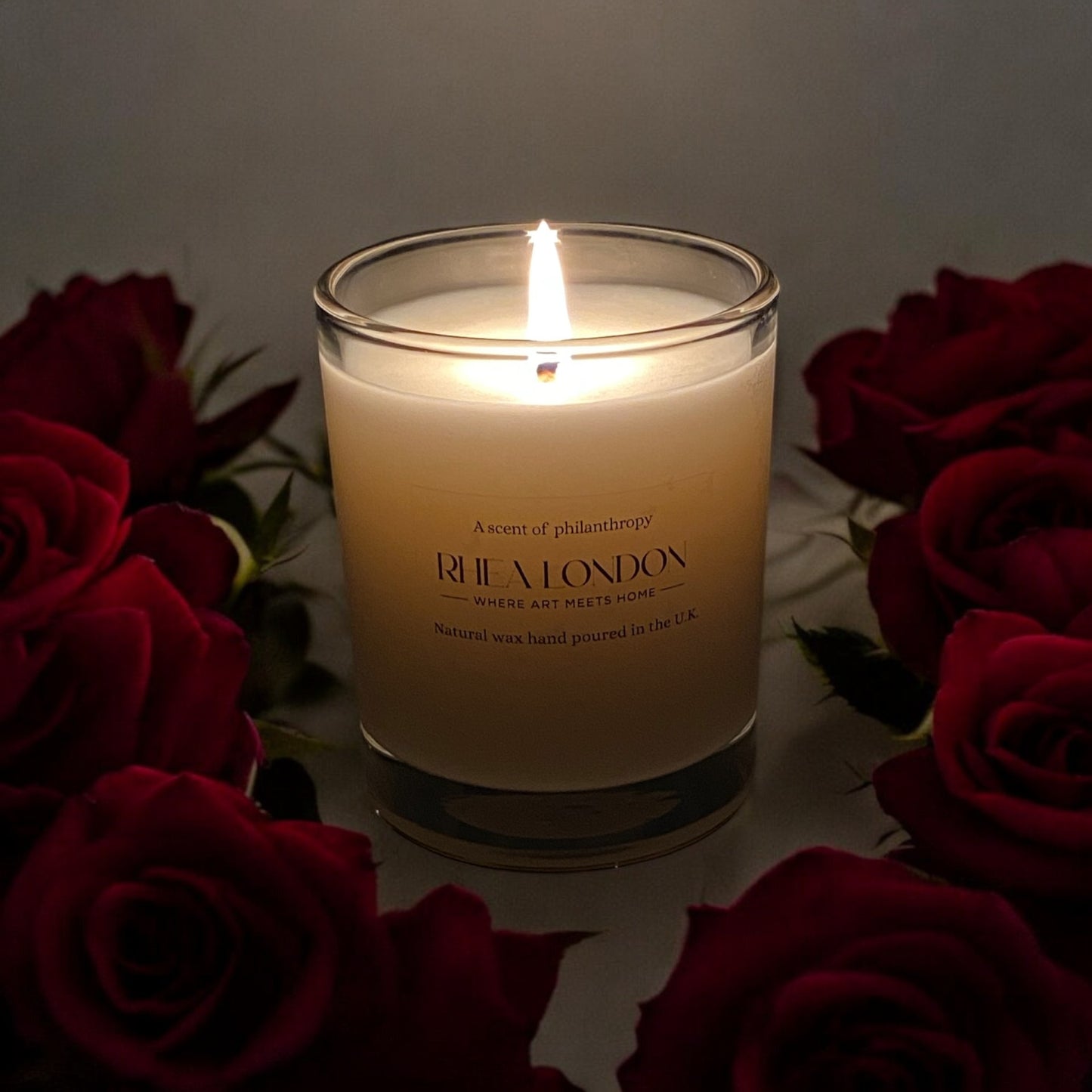 Bergamot & Jasmine & Vanilla & Musk Natural White Wax Scented Candle