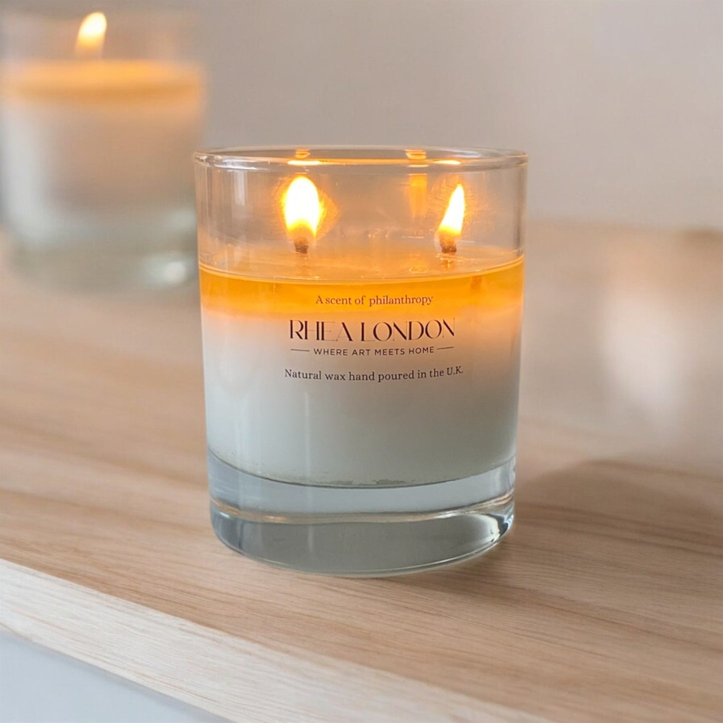 Gardenia & Cyclamen Natural White Wax Candle