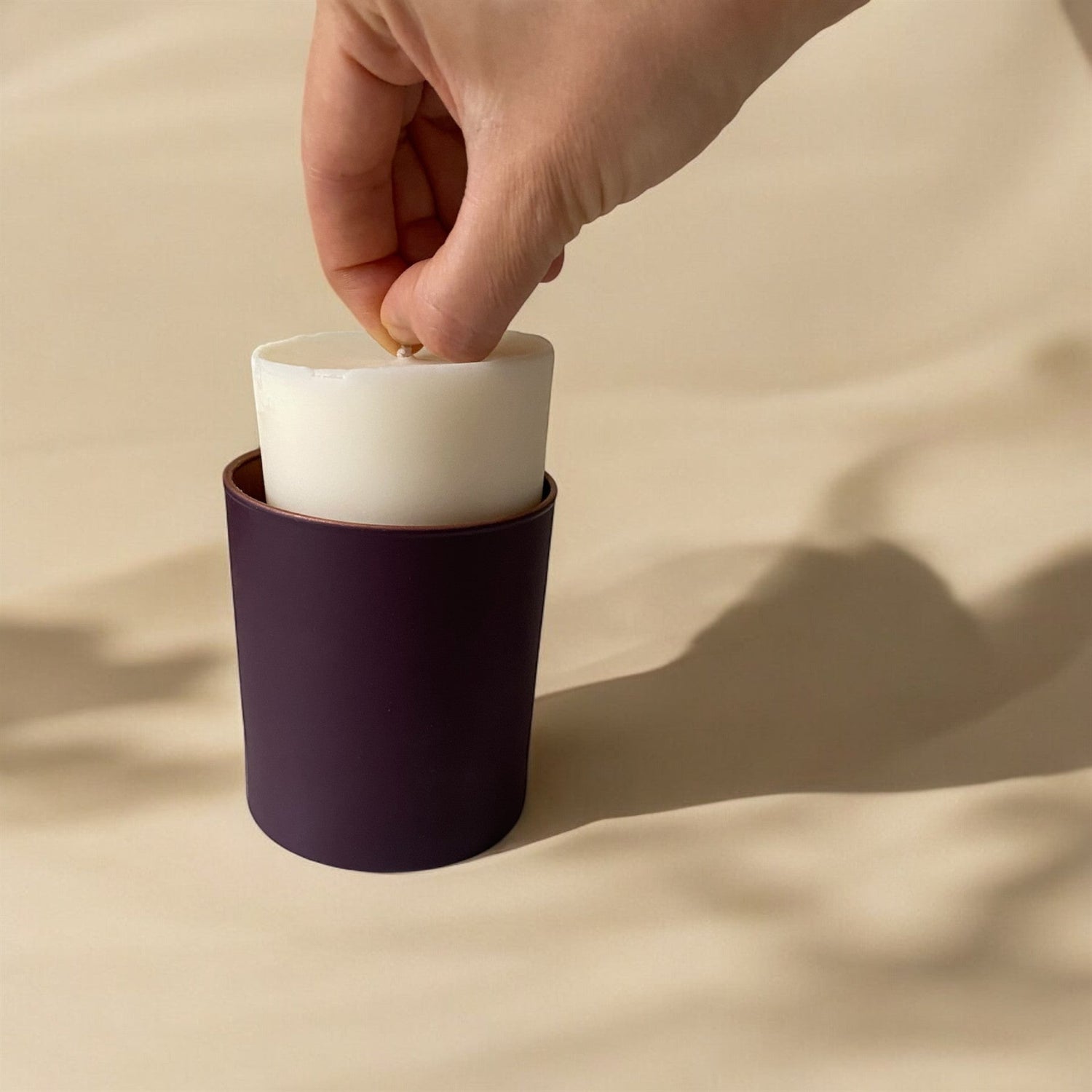 white candle refill