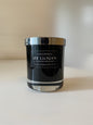 black natural wax luxury candle