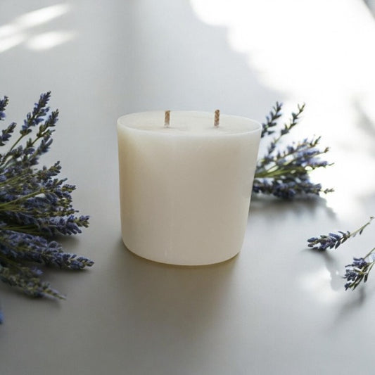 Soy Wax Candle Refill: Lavender Essential Oil