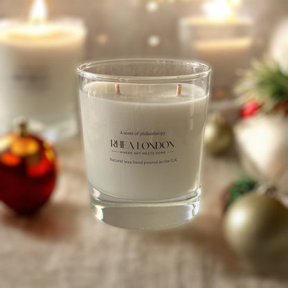 Bergamot & Jasmine & Vanilla & Musk  Natural White Wax Scented Candle