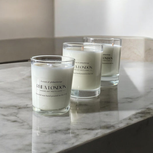 70g Small Cinnamon & Vanilla & Plum White Wax Clear Votive Candle